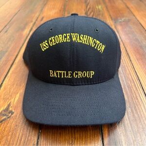 Vintage 1990s/2000s Snips USS George Washington Battle Group snapback hat
